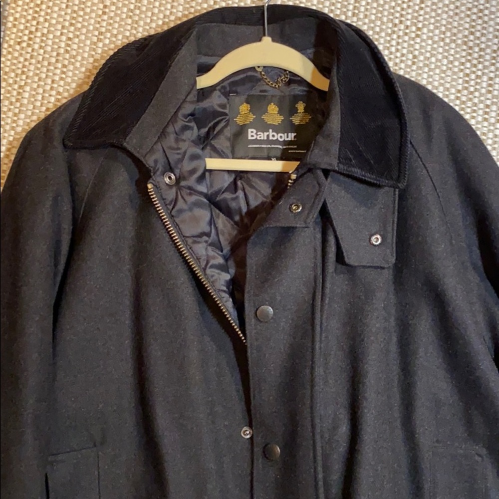 Barbour Wool Beaufort Jacket - XL Grey